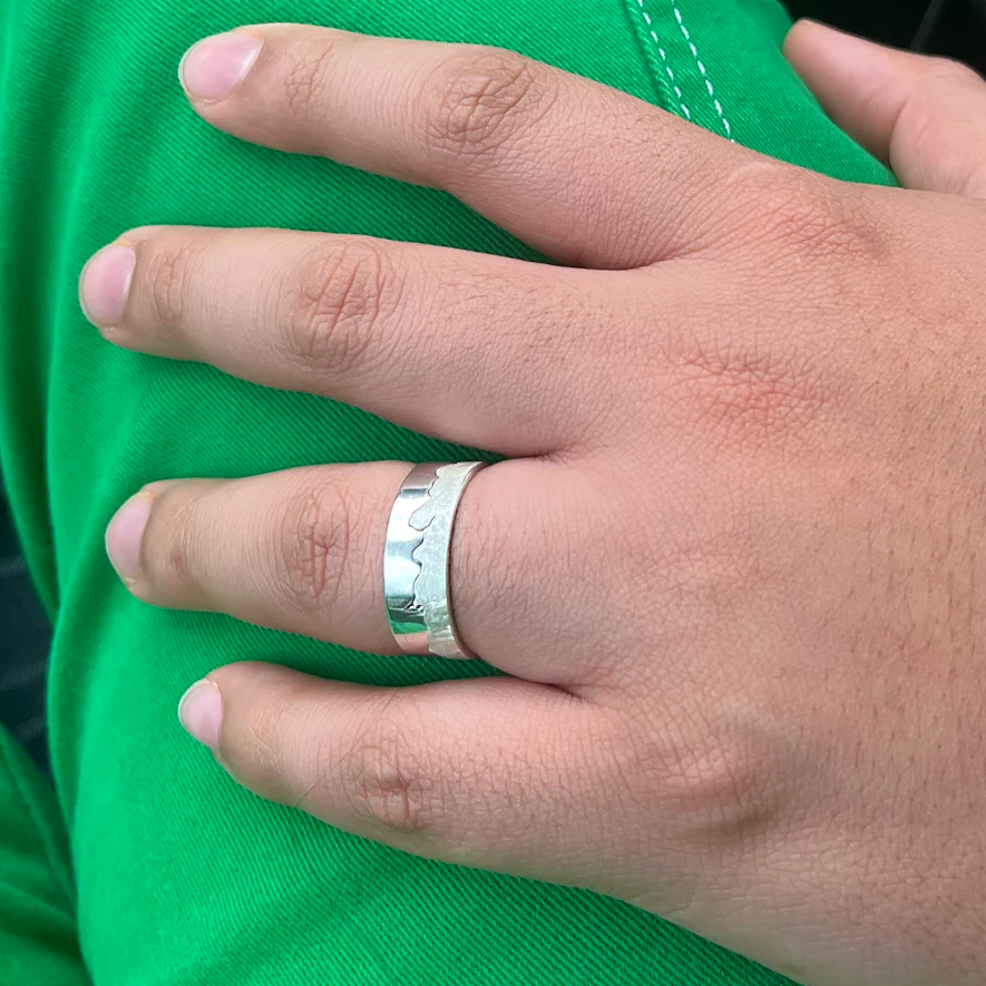 Silver Coastline Ring