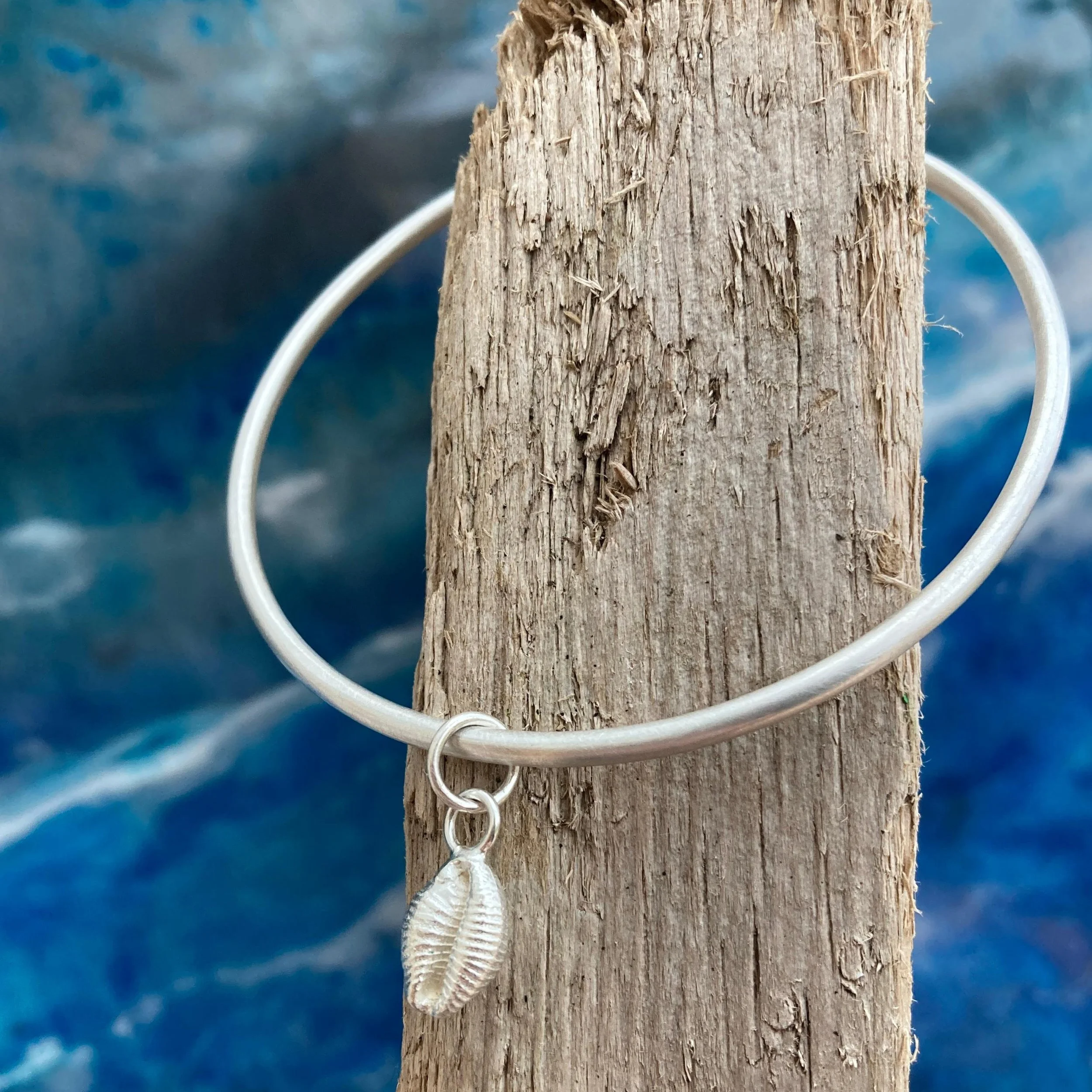 Cowrie Shell Bracelet Sterling Silver Made in Scotland 3.jpeg