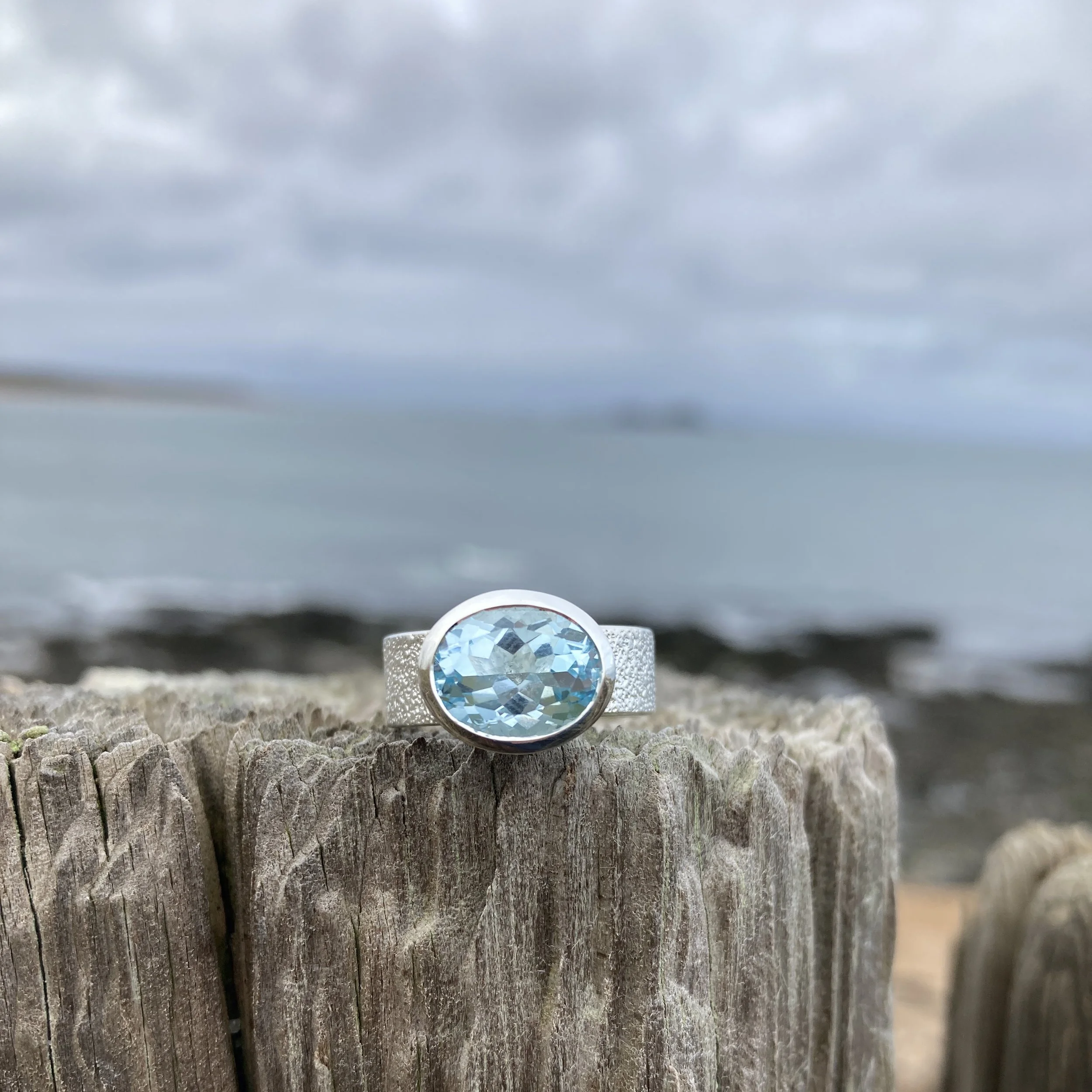 Large Sky Blue Topaz Oval Cove Ring Hannah Louise Lamb 1.JPG