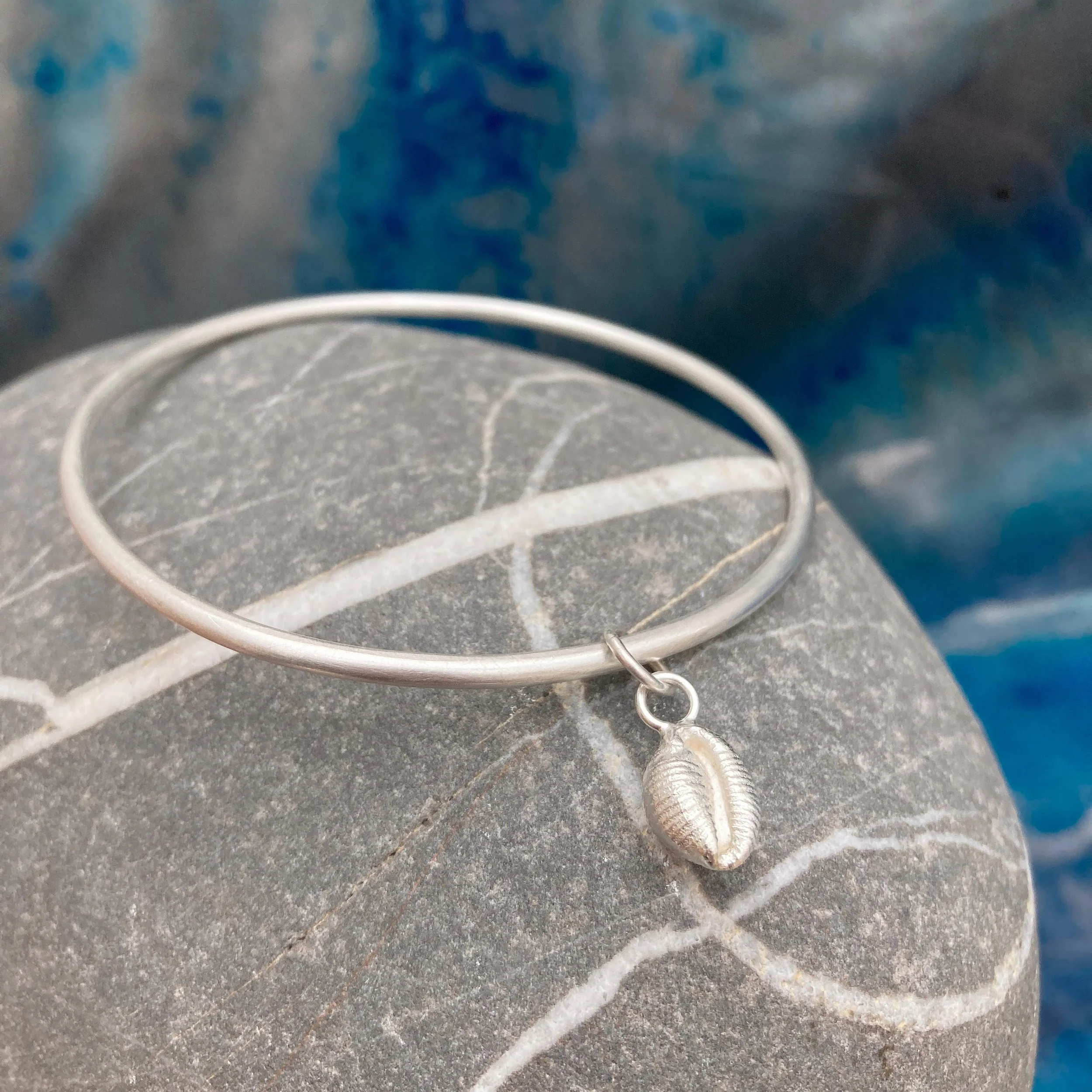 Cowrie Shell Bracelet Sterling Silver Made in Scotland 4.jpeg