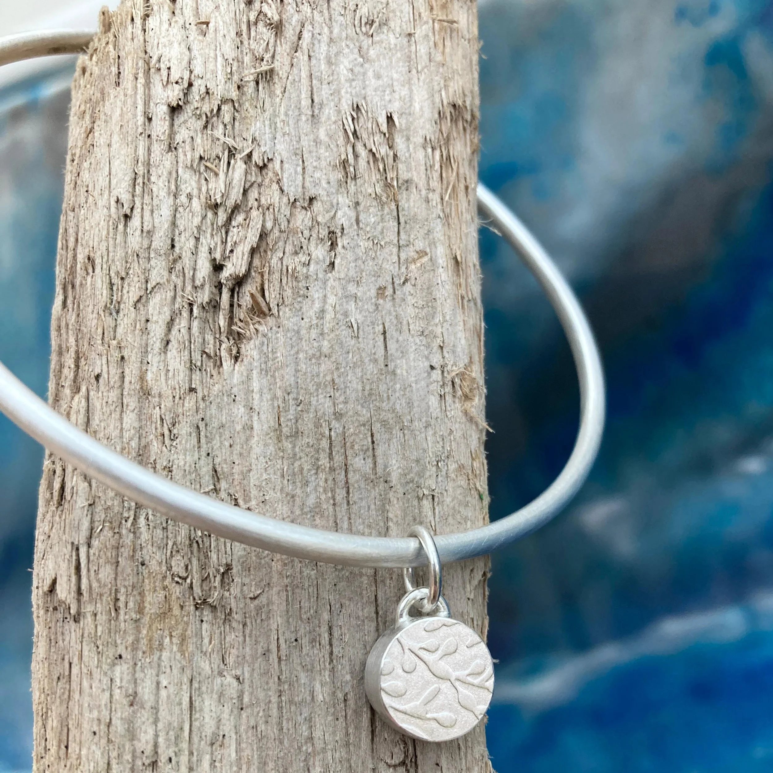 Seaweed Coin Bangle Silver Made in Scotland Hannah Louise Lamn 2.jpeg