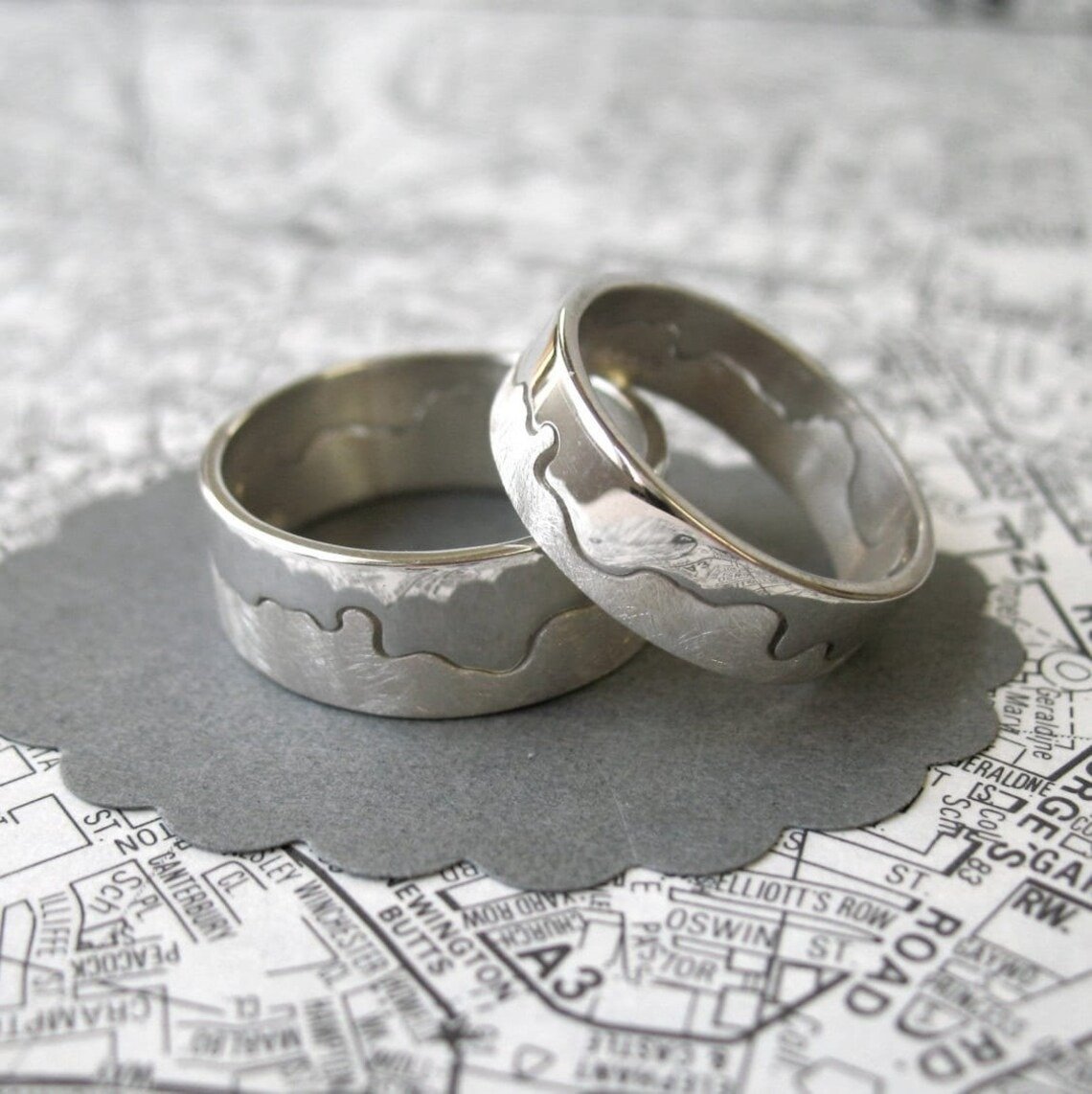 London River Thames Two-Part Ring | Sterling Silver
