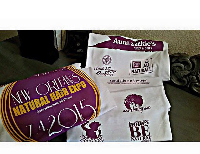 T-shirt design and logo for the New Orleans Natural Hair Expo!