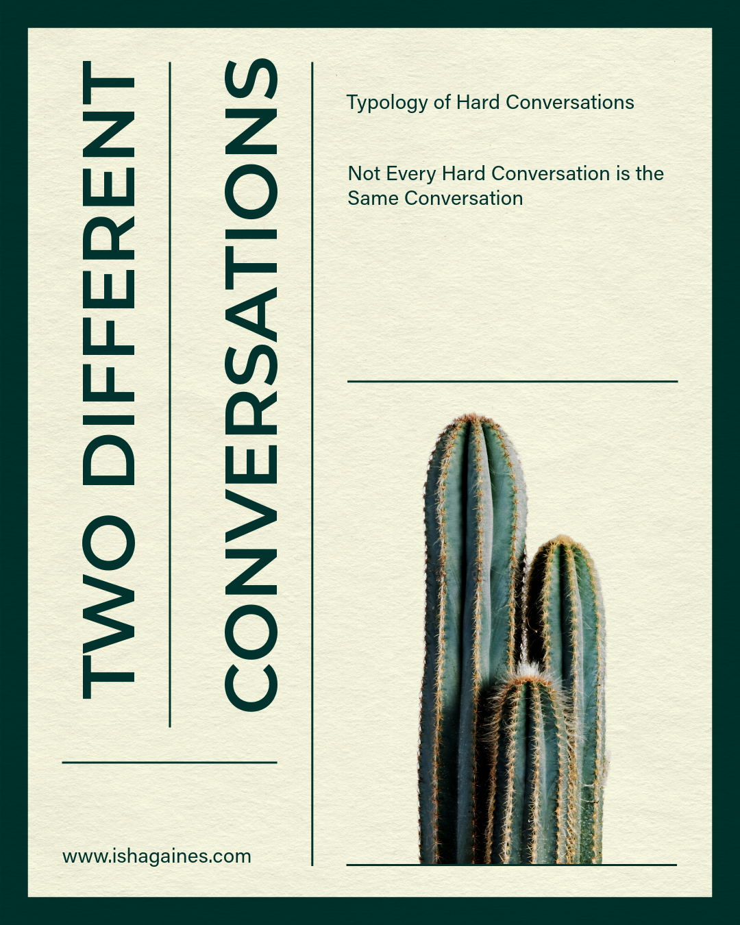 Typology of Hard Conversations