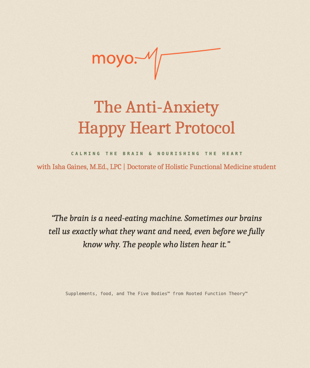 The Anti-Anxiety Happy Heart Protocol