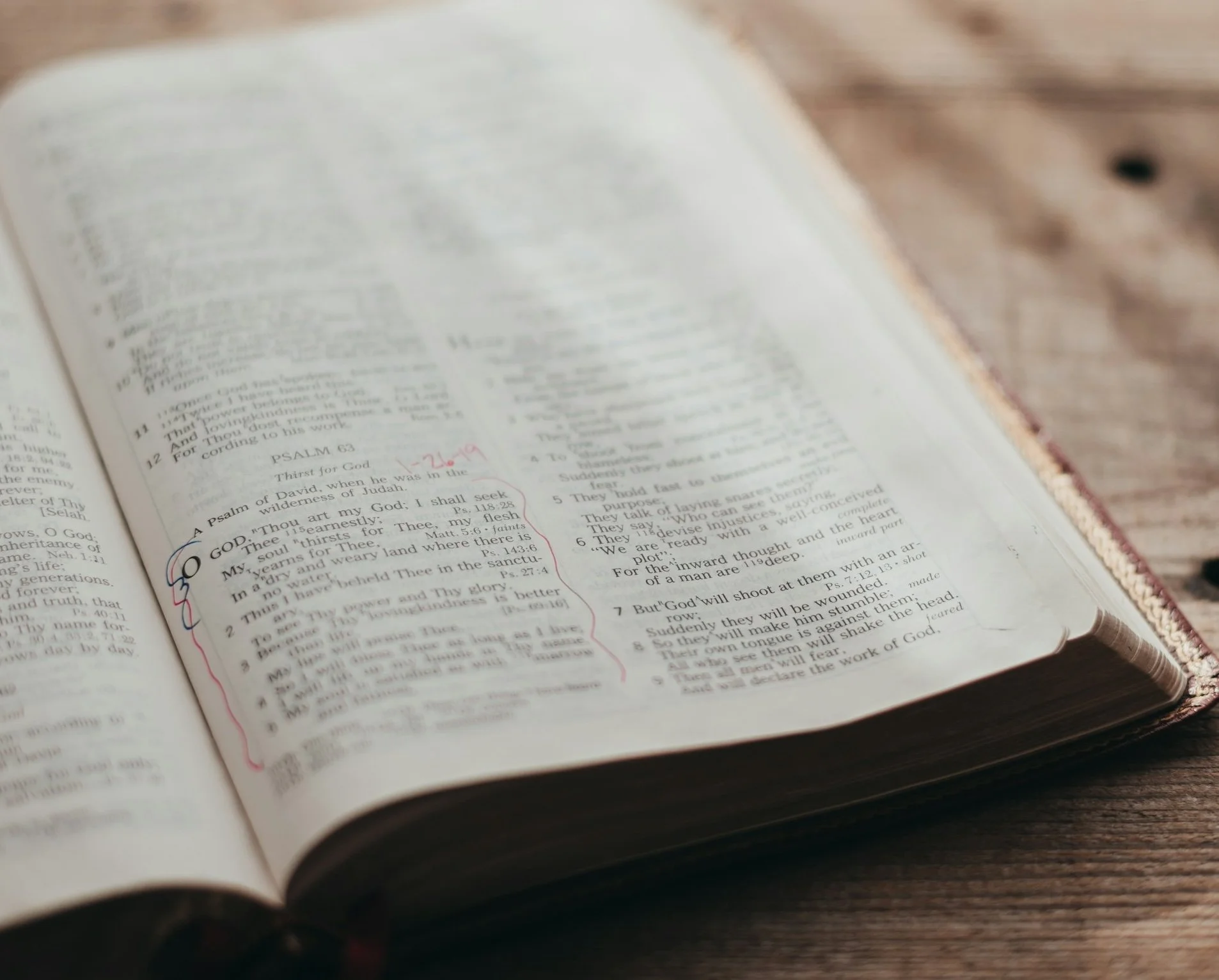 An open Bible.