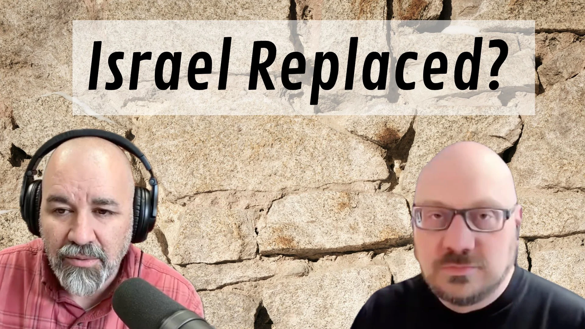 Words reading, "Israel Replaced?"