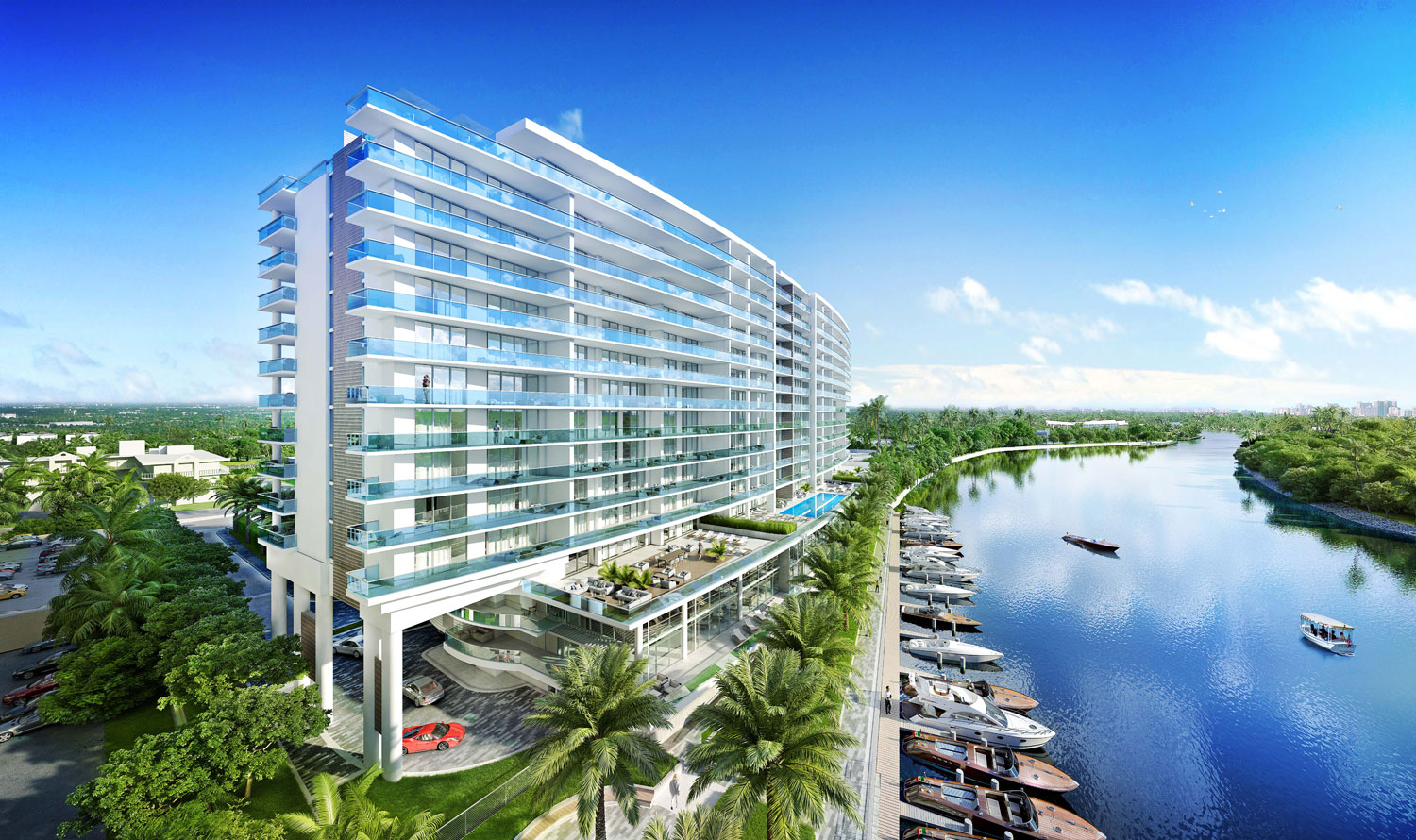 Riva Ft.Lauderdale Building Side View