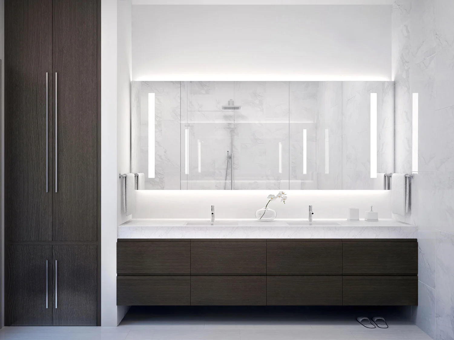 Riva Ft.Lauderdale Bathroom Vanities with Closet Door