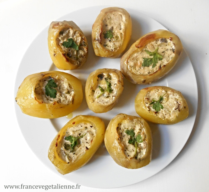 Pommes De Terre Farcies Vegetalien Vegan France Vegetalienne