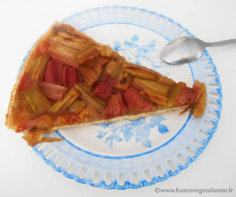 Tarte à la rhubarbe (vegan)