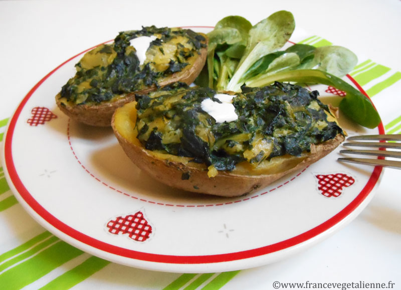 Pommes De Terre A La Florentine Vegetalien Vegan France