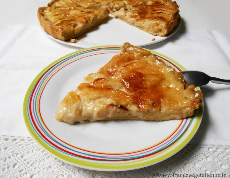 Tarte Aux Pommes A L Alsacienne Vegetalien Vegan France