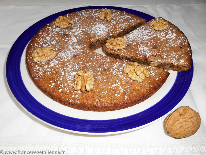 Gateau Aux Noix Du Perigord Vegetalien Vegan France Vegetalienne