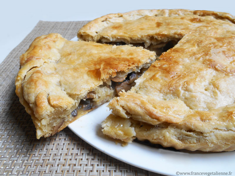 Tourte Aux Champignons Vegetalien Vegan France Vegetalienne