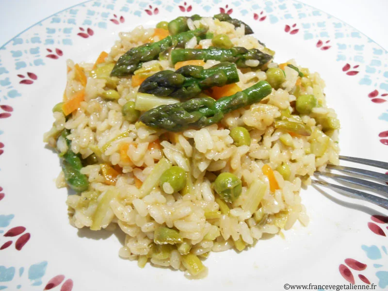 Risotto aux asperges (végétalien, vegan)