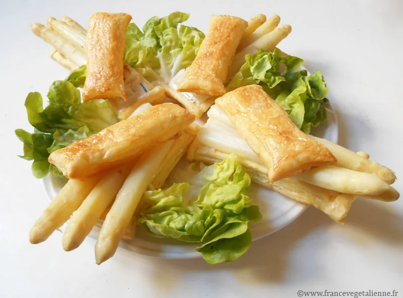 Feuilletés d'asperges (végétalien)