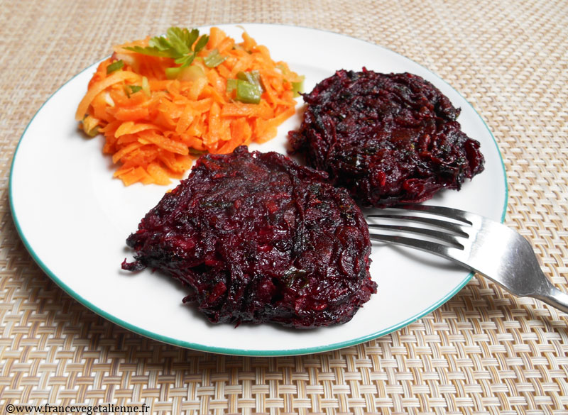 Steaks hachés de betterave