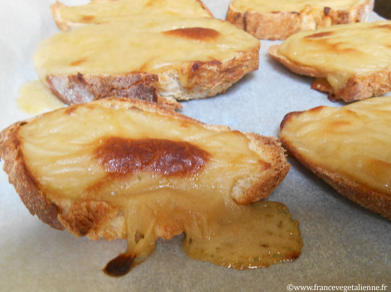 Fromage fondu végétal gratiné