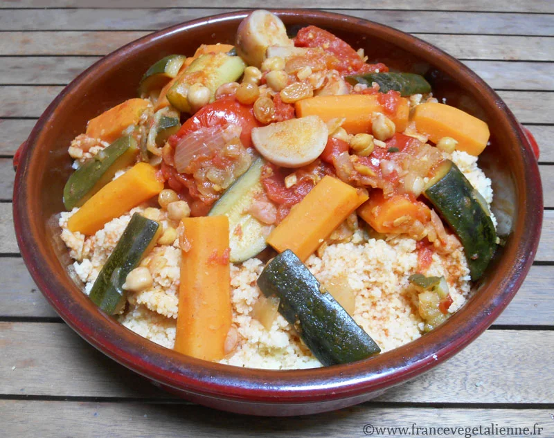 Couscous aux légumes (recette végétalienne)