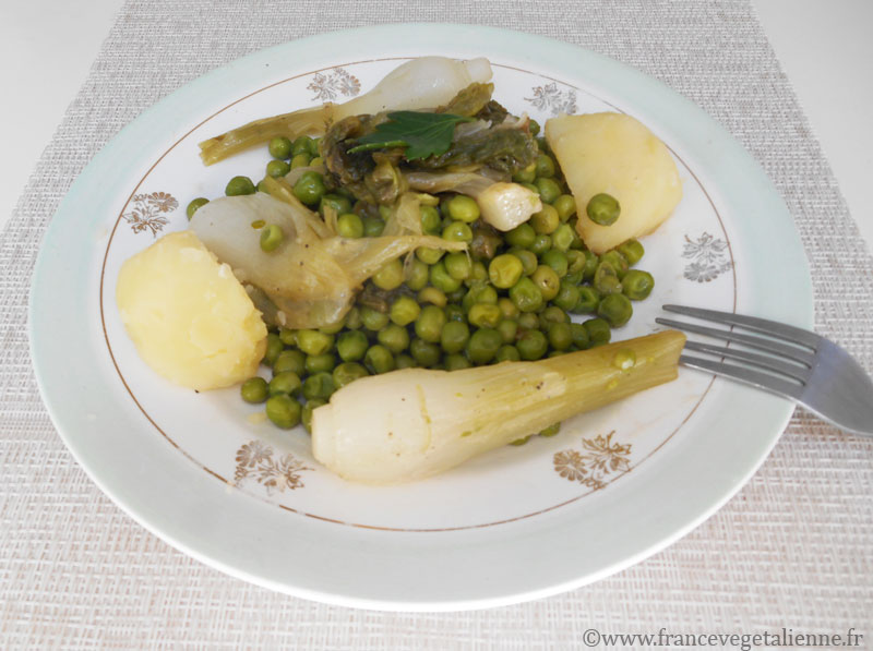 Petits pois à la française (recette végane)