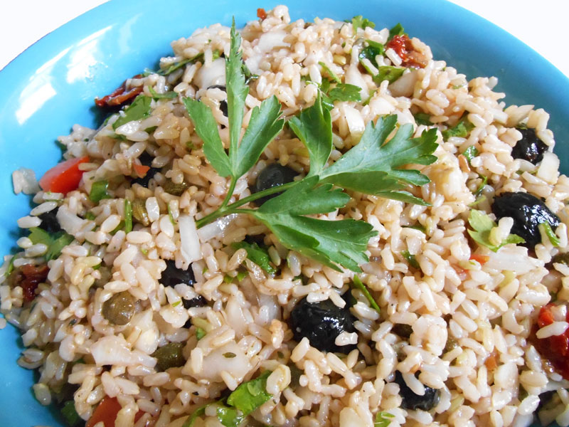 Salade de riz méditerranéenne