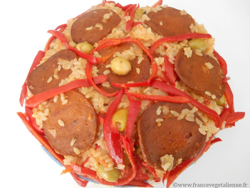 Riz à la gachucha (végétalien, vegan)