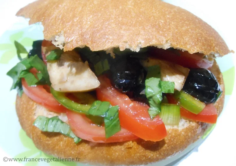 Pan bagnat (végétalien, vegan)