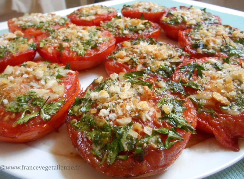 Tomates à la provençale (végétalien, vegan)