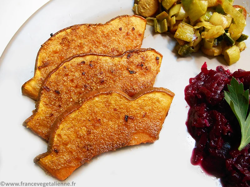 Courge rôtie (végétalien, vegan)