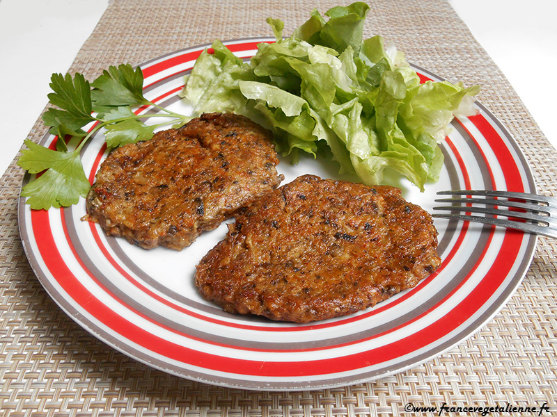 Recette Steak végétal aux champignons et tofu sur Chefclub daily