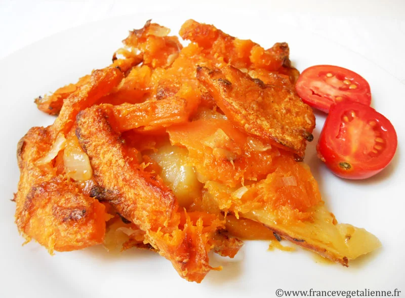 Gratin de courge (végétalien, vegan)