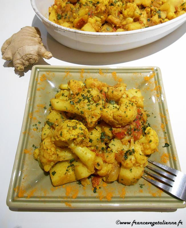 Aloo gobi (recette végétalienne)