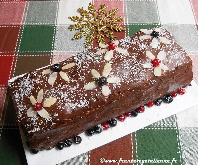 Génoise vegan pour bûche de Noël