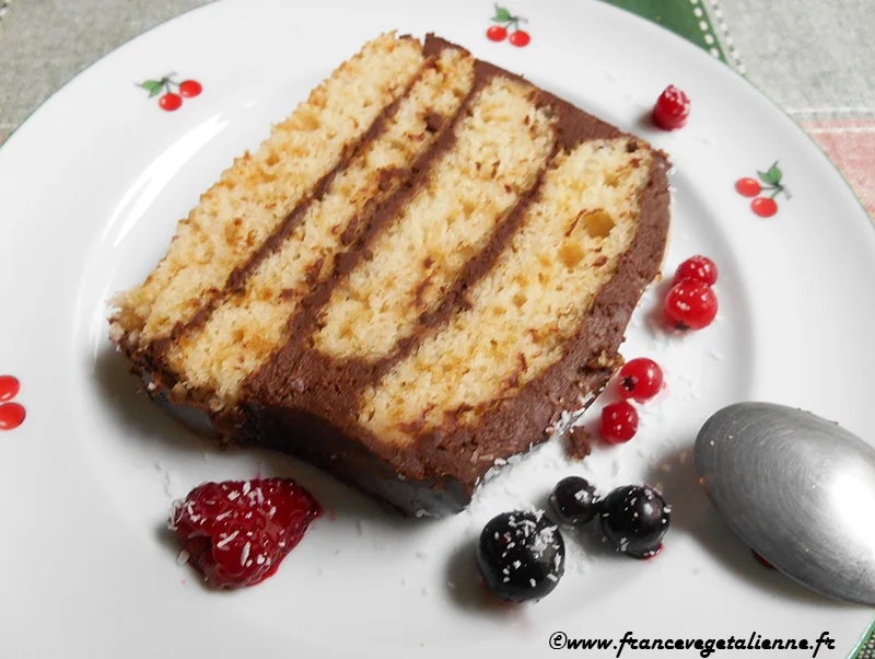 Bûche de Noël (sans œuf, sans produit laitier)