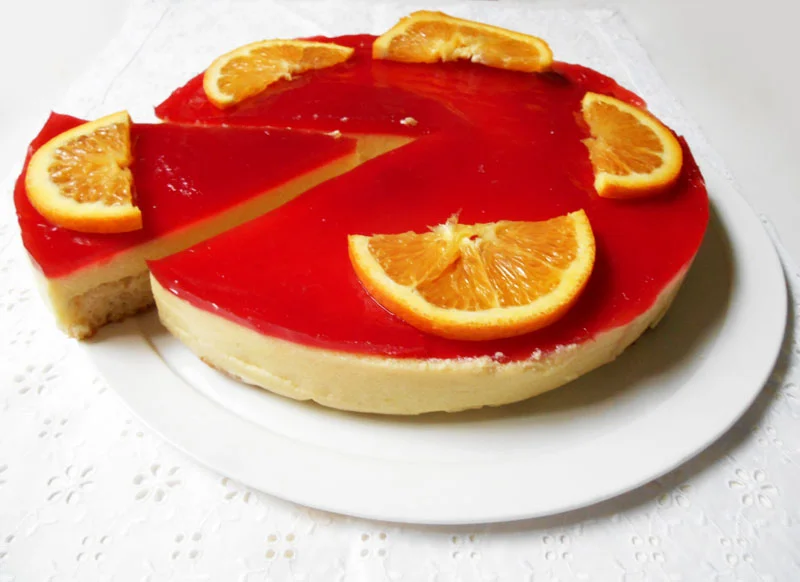 Bavarois à l'orange (végétalien, vegan)