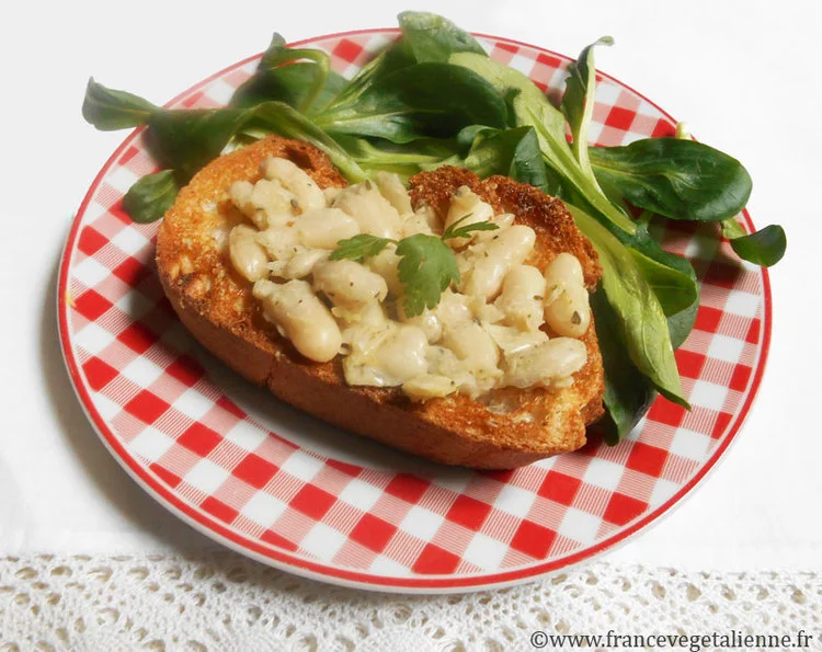 Grillée de mogettes (végétalien, vegan)