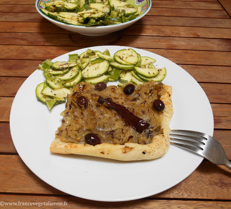 Pissaladière (végétalien, vegan)