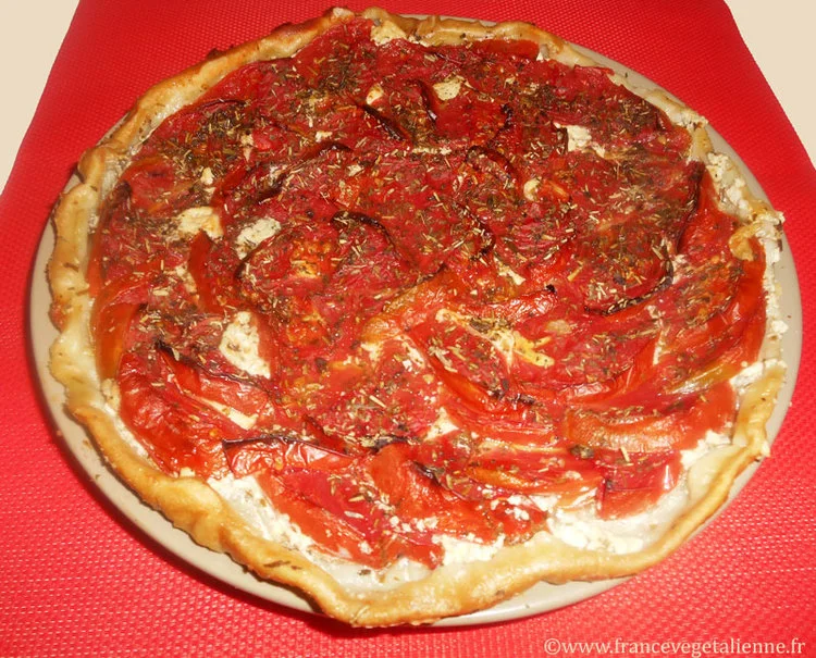 Tarte à la tomate (végétalien, vegan)