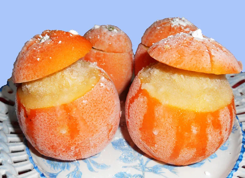 Orange givrée