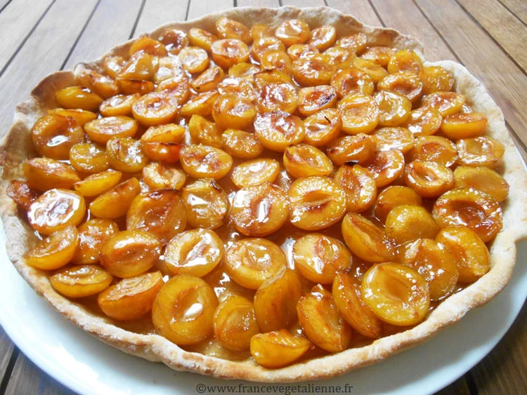 Tarte aux mirabelles (végétalien, vegan)