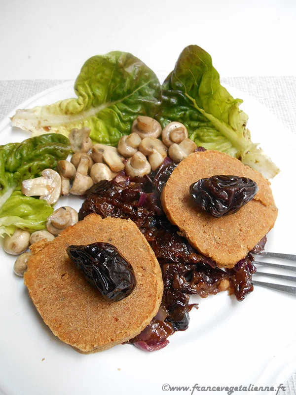 Rôti de seitan aux pruneaux (recette végane)
