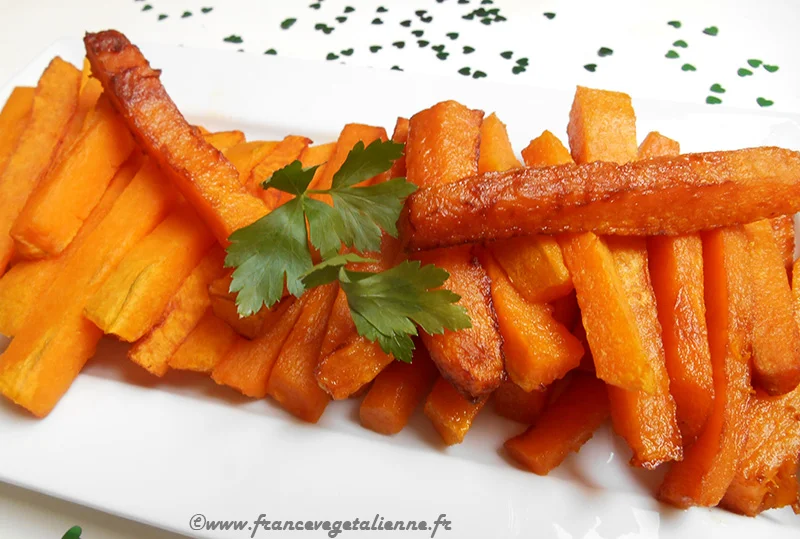 Frites de potimarron (végétalien, vegan)