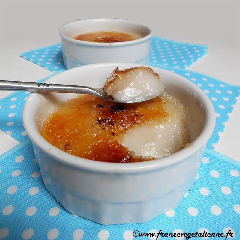 Crème brûlée (sans lait, sans oeuf)