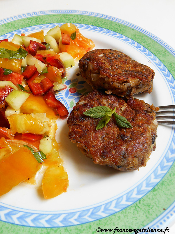 Fricadelles-boulettes aux champignons (végétarien)
