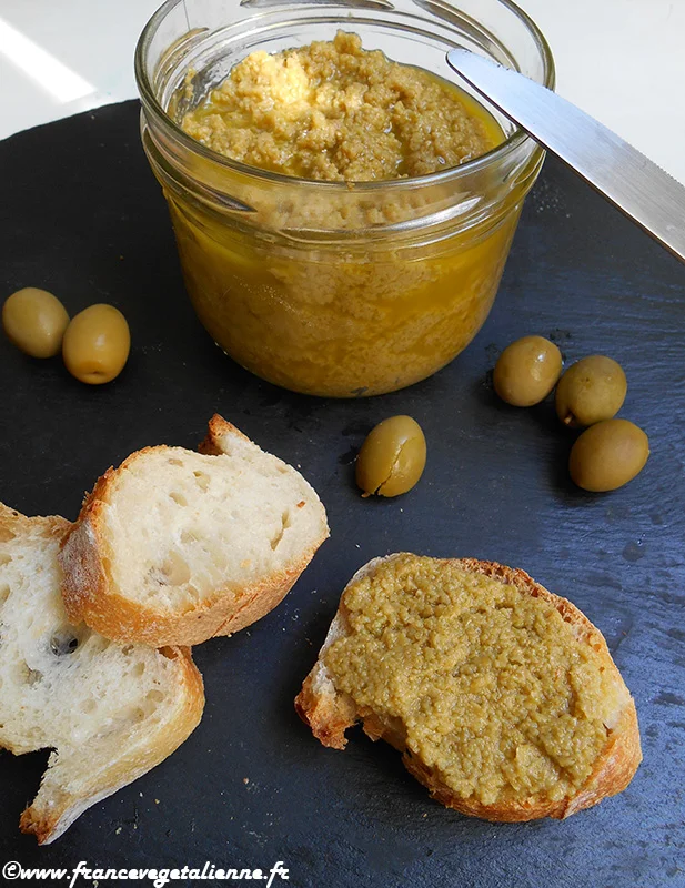 Pâte d'olive verte (végétalien, vegan) — France vegetalienne