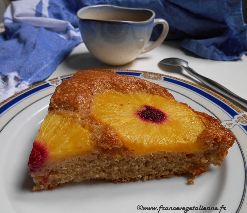 Gateau A L Ananas Vegetalien Vegan France Vegetalienne Gateau A L Ananas Vegetalien Vegan France Vegetalienne