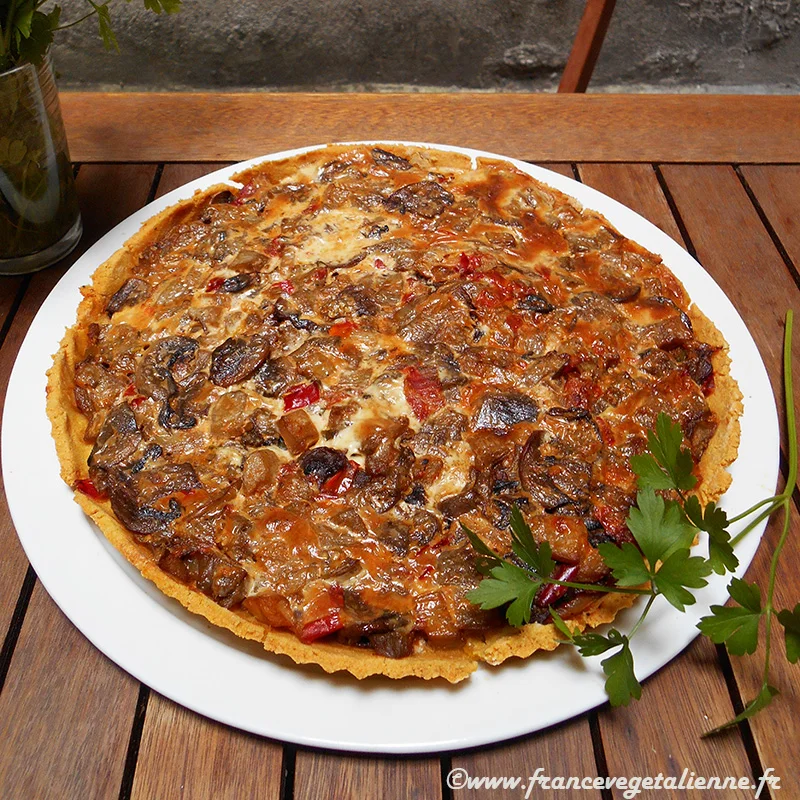 Tarte de polenta aux légumes (végétalien, vegan, sans gluten)