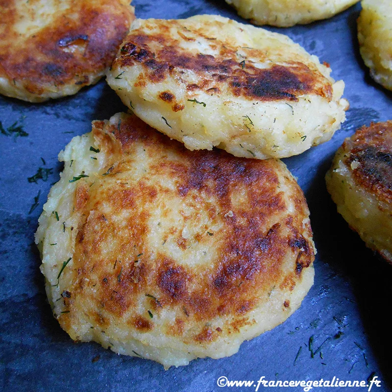 Palets de pommes de terre façon russe (végétalien, vegan)