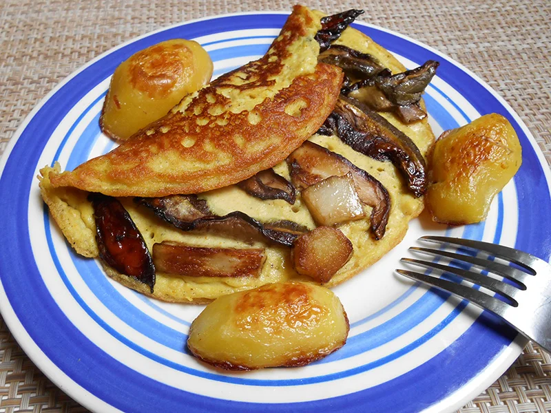 Omelette aux cèpes